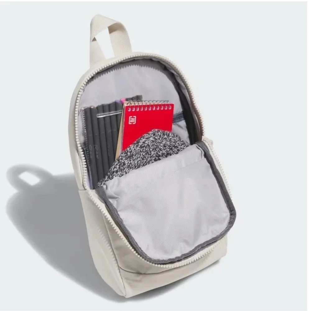 Adidas Essentials 2‎ Sling Crossbody Bag Alumina Beige Grey 5156410 NWT